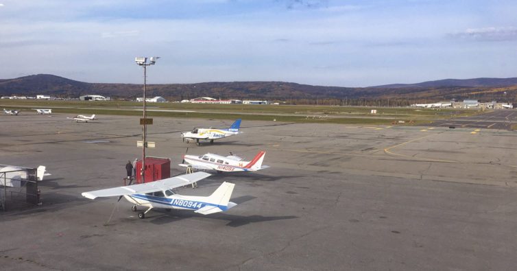 A great view of FAI from your table. The whole field is visible there, this image contains the southern half.