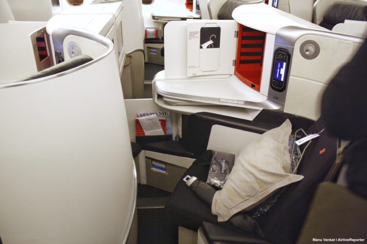 Air France 777 Business Class Seat