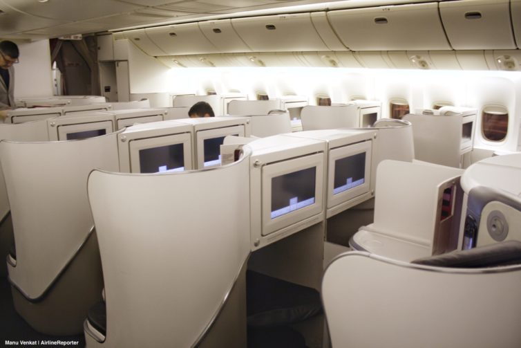 Air France 777 Business Class Cabin