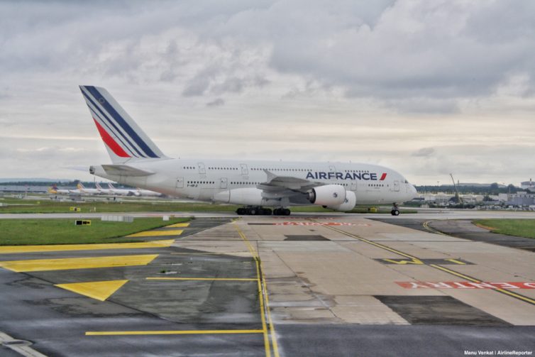 Air France A380 on Taxiway