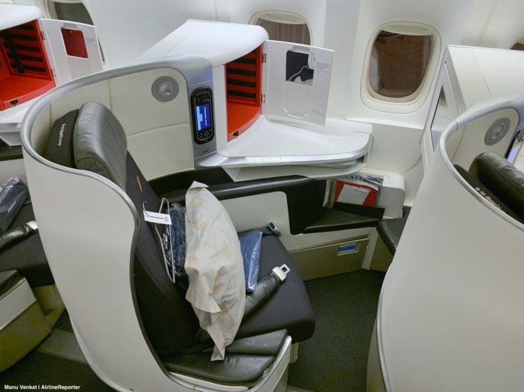 Air France 777 Business Class Seat