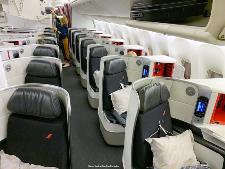 Air France 777 Business Class Cabin