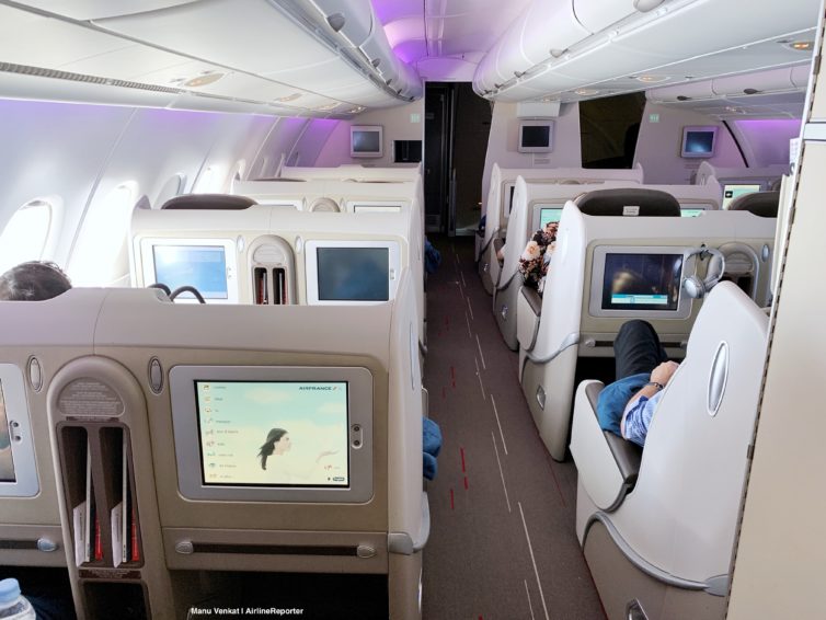 Air France A380 Business Class Cabin