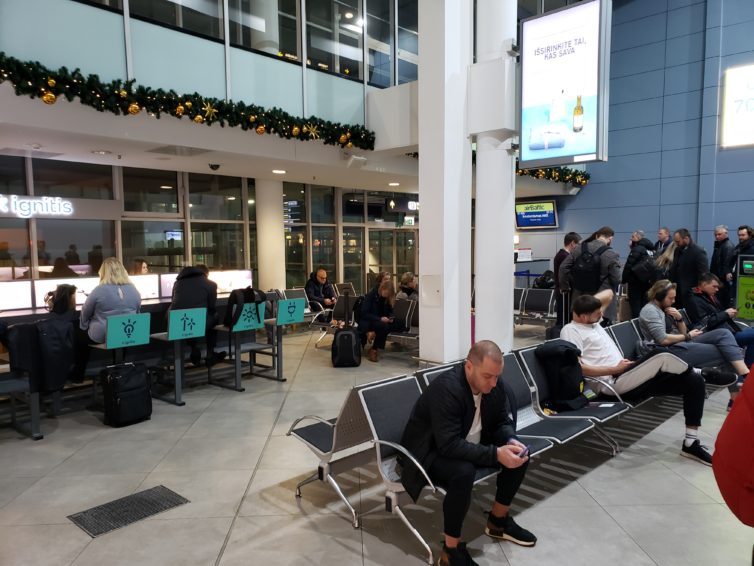 The boarding area at VNO. Photo: Jonathan Trent-Carlson