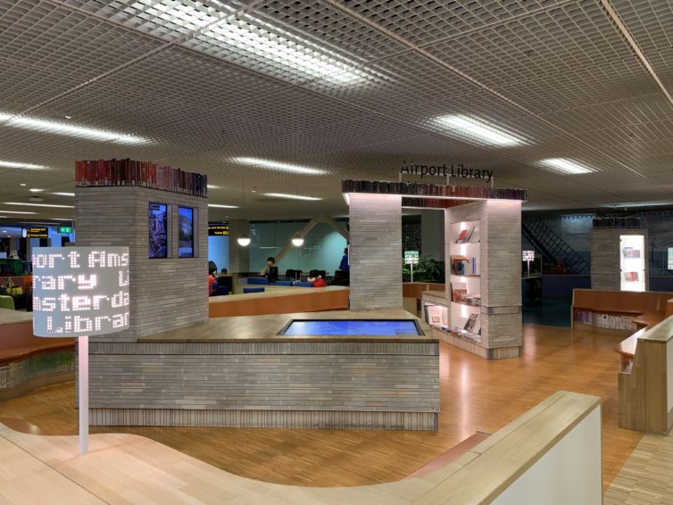 Don't think I've seen a library inside an airport before. - Photo: Matthew Chasmar