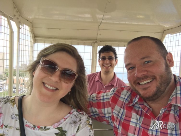 Brittany, Jason, and I riding the Wonder Wheel!