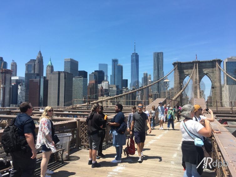 Walked across the Brooklyn Bridge