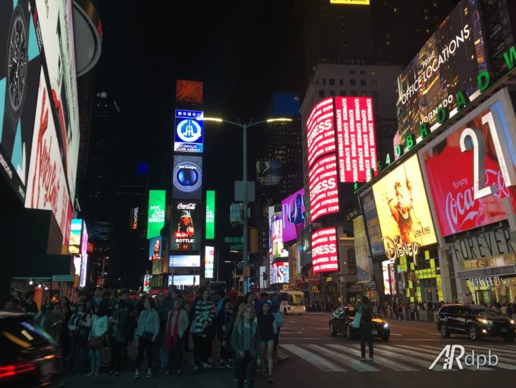 The craziness of Time Square