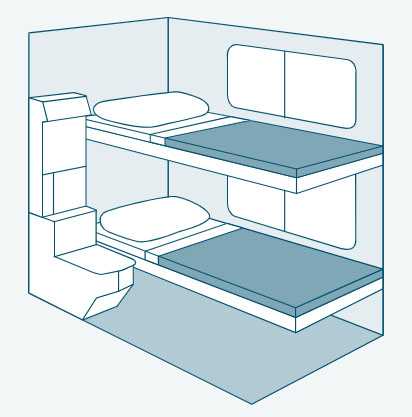 Our Amtrak Viewliner Roometter... well a drawing anyhow - Image: Amtrak