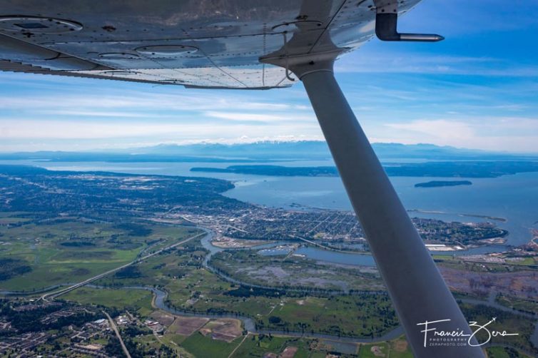 This was taken just a bit northeast of Paine Field in Everett, Wash., on my third cross-country to Bellingham International Airport