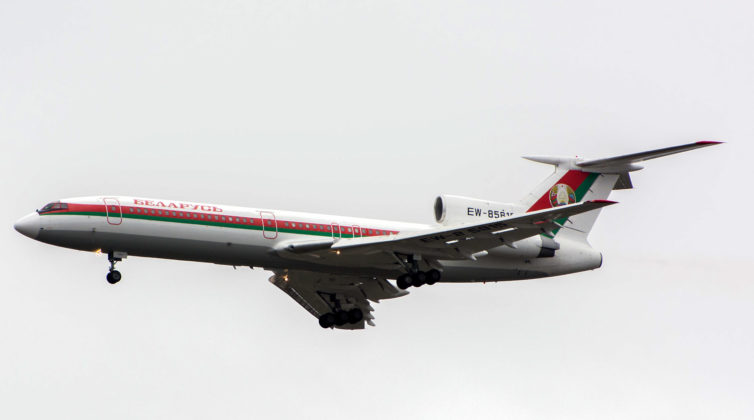 Althought Belarus also usea Boeing BBJ and 767-300ER for government business, they are still rocking their Tupolev Tu-154M, which is cool for any AvGeek - Photo: Jason Rabinowitz
