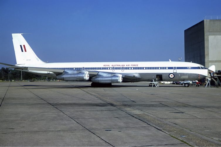 A Royal Australian Air Force Boeing 707 seen in 1979 - Photo: Steve Fitzgerald | GFDL 1.2