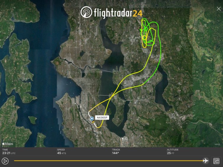 In case you ever wondered what the track of a checkride looks like, here you go