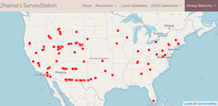 Map with likely TAS locations. Image: - Zhanna's SurveyStation