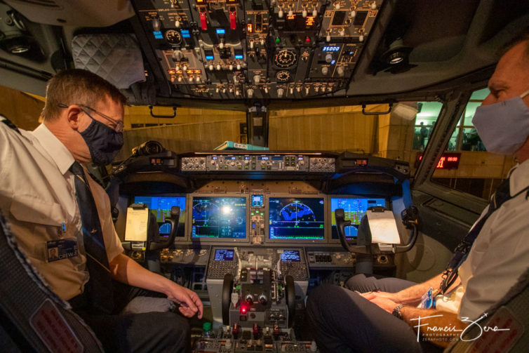 The flight crew consisted of Alaska's fleet captain and chief training pilot