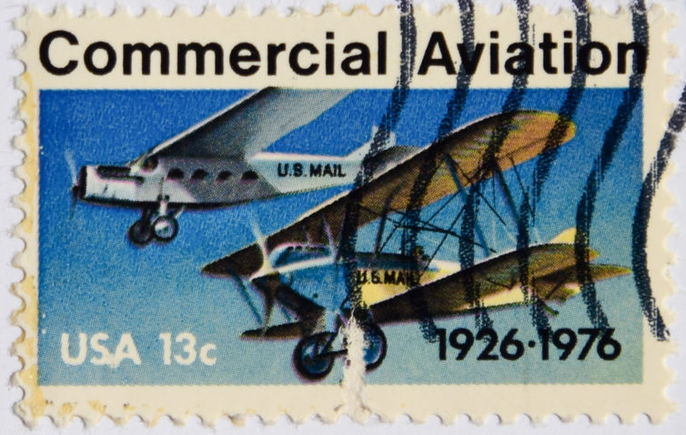 50th anniversary of commercial aviation stamp.