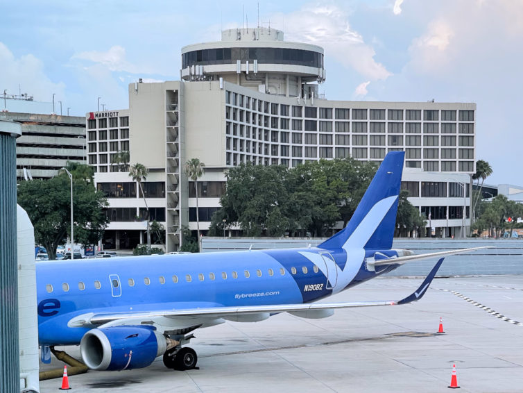 N910BZ, a 7-year old Embraer E-Jet at TPA's gate 44. - Photo: JL Johnson