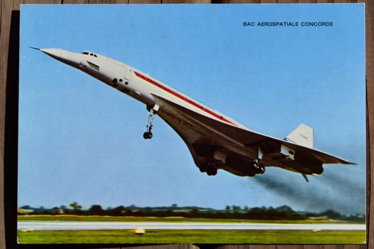 A classic Concorde postcard is quite the find!