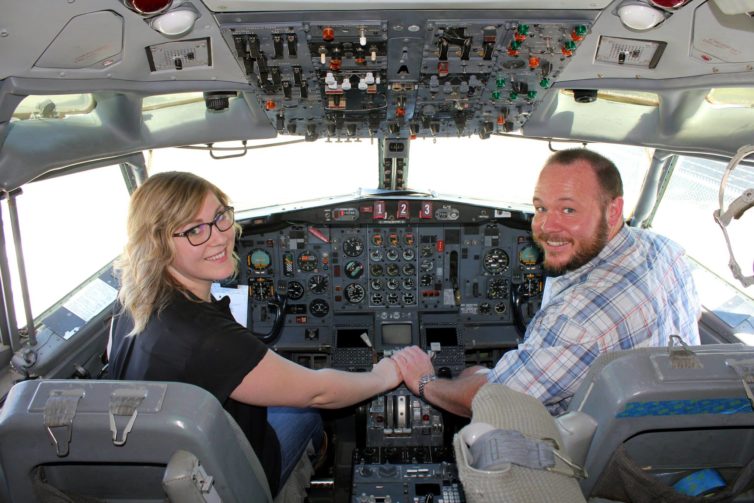 What is love? Letting your gal sit left seat in a 727!