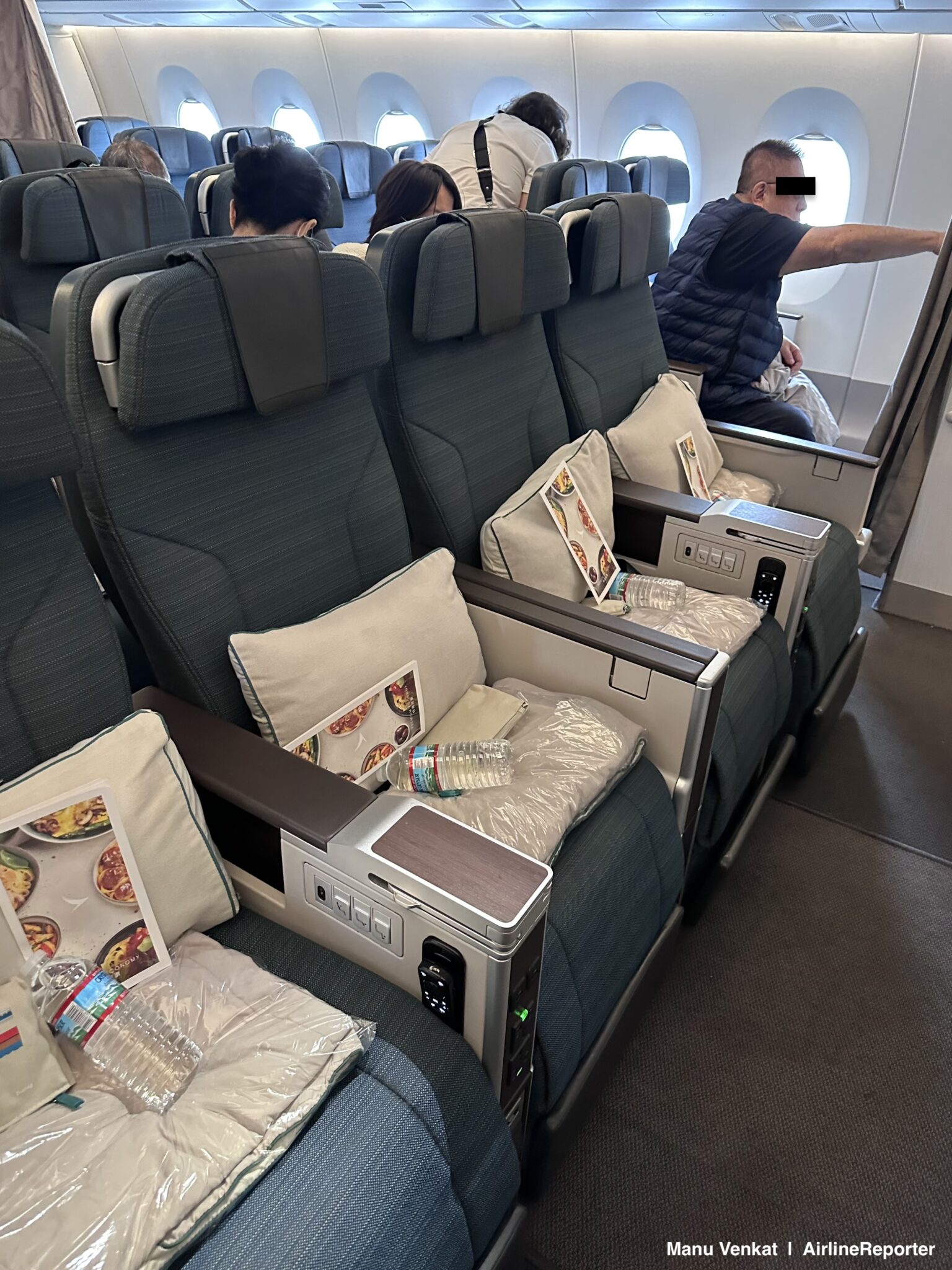 Photo Video Report Cathay Pacific A350 Premium Economy AirlineReporter