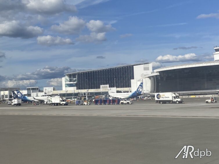 The new C Concourse is on the left and you can see all the lovely windows.